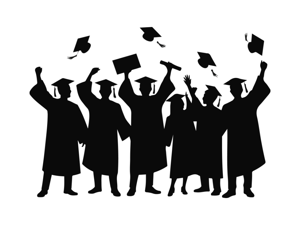 Piktogramm Absolventen Schwarz